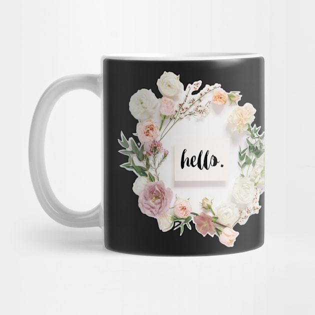 Floral Wreath with Hello Canvas by StylishTayla